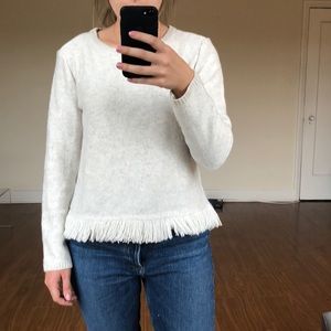 Lou & Grey Fringe Sweater